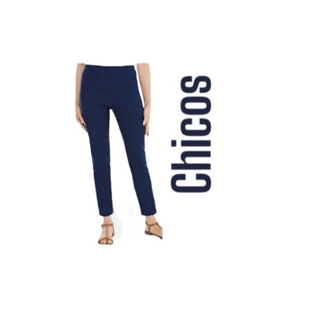 Pants leggings blue Chicos Fabulously Slimming